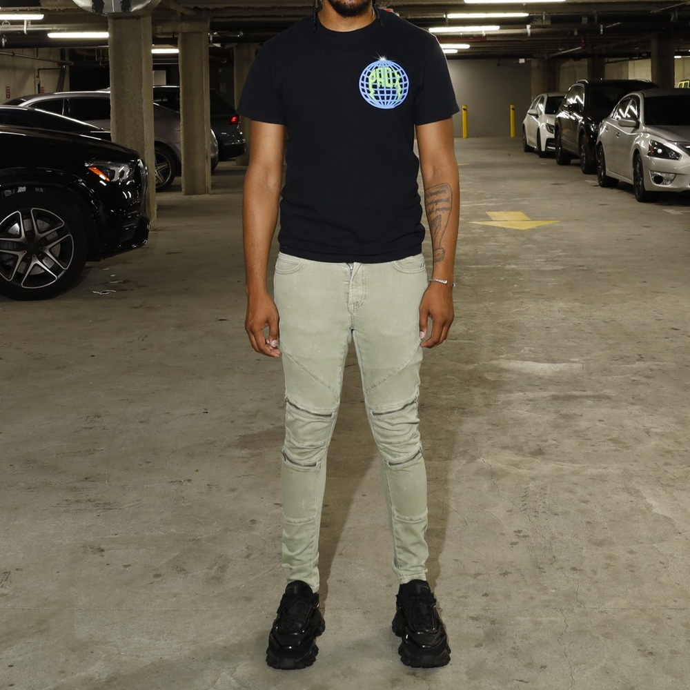 GREEN DEMIN ZARA JEANS